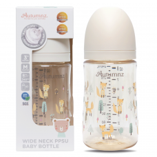 Autumnz - Wide Neck PPSU Baby Feeding Bottle 8oz/240ml (Single) *Fox Joy*