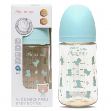 Autumnz - Wide Neck PPSU Baby Feeding Bottle 8oz/240ml (Single) *Tiny Roar*