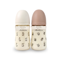 Autumnz - Wide Neck PPSU Baby Feeding Bottle 8oz/240m (B-TwinPack) *Bear/Giraffe*