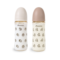 Autumnz - Wide Neck PPSU Baby Feeding Bottle 11oz/330m (B-Twin Pack) *Dino/Ziggy*
