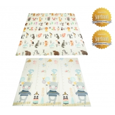 Autumnz - PE Foldable Baby Playmat (Dimension:  160cm x 180cm x 1cm [Size M]) *Abc Animals / Teddy and Friends*