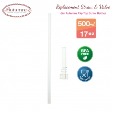 Autumnz - Replacement Straw & Valve (For Autumnz Flip Top Straw Bottle 500ml) *Best Buy*