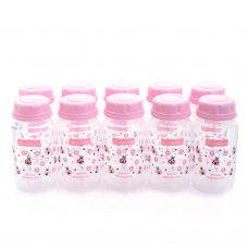 Autumnz - Standard Neck Breastmilk Storage Bottles *5oz* (10 btls) - Ladybird *Pink*