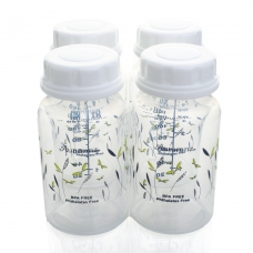 Autumnz - Standard Neck Breastmilk Storage Bottles *5oz* White (4 btls)  - Spring 