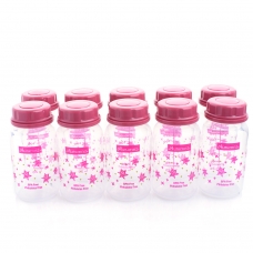 Autumnz - Standard Neck Breastmilk Storage Bottles *5oz* (10 btls) -Starry Pink