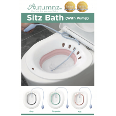  Autumnz - Sitz Bath (With Pump) *Grey/ Pink / Turquoise* (BEST BUY)