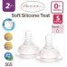 Autumnz - Soft Silicone Teat  SLOW S-Flow *2pcs* (0+ months /Round Hole) 