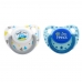 Autumnz Orthodontic Baby Silicone Soother With Hygiene Cover *Beep Beep/Little Prince* (Twin Pack) *Size S/M/L*