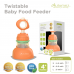 Autumnz Twistable Baby Food Feeder With Holder (Dino Orange) *comes with 3 Silicone Sacs S, M & L*- Best Buy