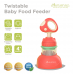 Autumnz Twistable Baby Food Feeder With Holder (Mushroom Scarlet) *comes with 3 Silicone Sacs S, M & L*- Best Buy