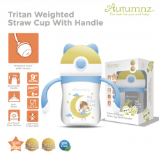 Autumnz Tritan Weighted Straw Cup with Handle *240ml* (My Little Star)