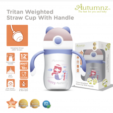 Autumnz Tritan Weighted Straw Cup with Handle *300ml* (Happy Mermaid)