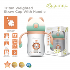 Autumnz Tritan Weighted Straw Cup with Handle *300ml* (King of The Jungle)