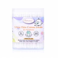 Autumnz Ultra Thin Cotton Swabs for Newborns (200pc)