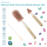 Autumnz - Deluxe Soft Silicone Bottle Brush Set *Sand Beige*