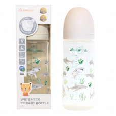 Autumnz - Wide Neck PP Baby Bottle 11oz/330ml (Single) *Brave Shark*