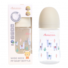 Autumnz - Wide Neck PP Baby Bottle 8oz/240ml (Single) *Little Llama*