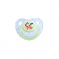 Autumnz Orthodontic Baby Silicone Soother With Hygiene Cover *Dino* (Single) *Size S/M/L*