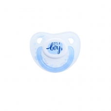 Autumnz Orthodontic Baby Silicone Soother With Hygiene Cover *It's A Boy* (Single) *Size S/M/L*