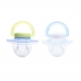 Autumnz Orthodontic Baby Silicone Soother With Hygiene Cover *Dino/ It's A Boy* (Twin Pack) *Size S/M/L*