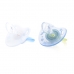 Autumnz Orthodontic Baby Silicone Soother With Hygiene Cover *Dino/ It's A Boy* (Twin Pack) *Size S/M/L*