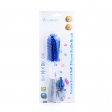 Autumnz - Deluxe 2-in-1 Soft Silicone Bottle Brush *Sapphire Blue*