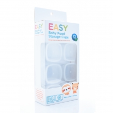 EASY Breastmilk & Baby Food Storage Cups (2oz)- White