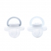 Autumnz Orthodontic Baby Silicone Soother With Hygiene Cover *It's A Boy/Wise Owl* (Twin Pack) *Size S/M/L*