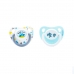 Autumnz Orthodontic Baby Silicone Soother With Hygiene Cover *Beep Beep/Joyful Bears Blue* (Twin Pack) *Size S/M/L*