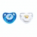 Autumnz Orthodontic Baby Silicone Soother With Hygiene Cover *Little Boy / Rocket* (Twin Pack) *Size S/M/L*