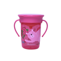 Autumnz Easy Non-spill 360° Sippy Cup with Handle 260ml / 8.5oz (Berry Bear) *BEST BUY*
