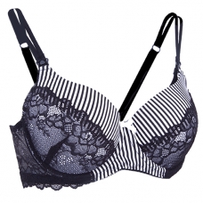 Autumnz -Jillian Nursing Bra (Underwired) *Black Stripe*- BB
