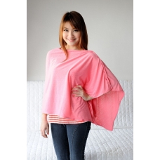 Autumnz Nursing Poncho - Alluring Poppy