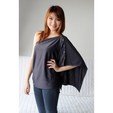 Autumnz Nursing Poncho - Glamorous Graphite