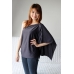 Autumnz Nursing Poncho - Glamorous Graphite